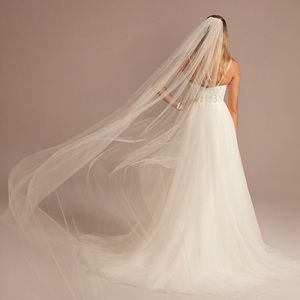 Ivory Chapel Length Wedding Veil
